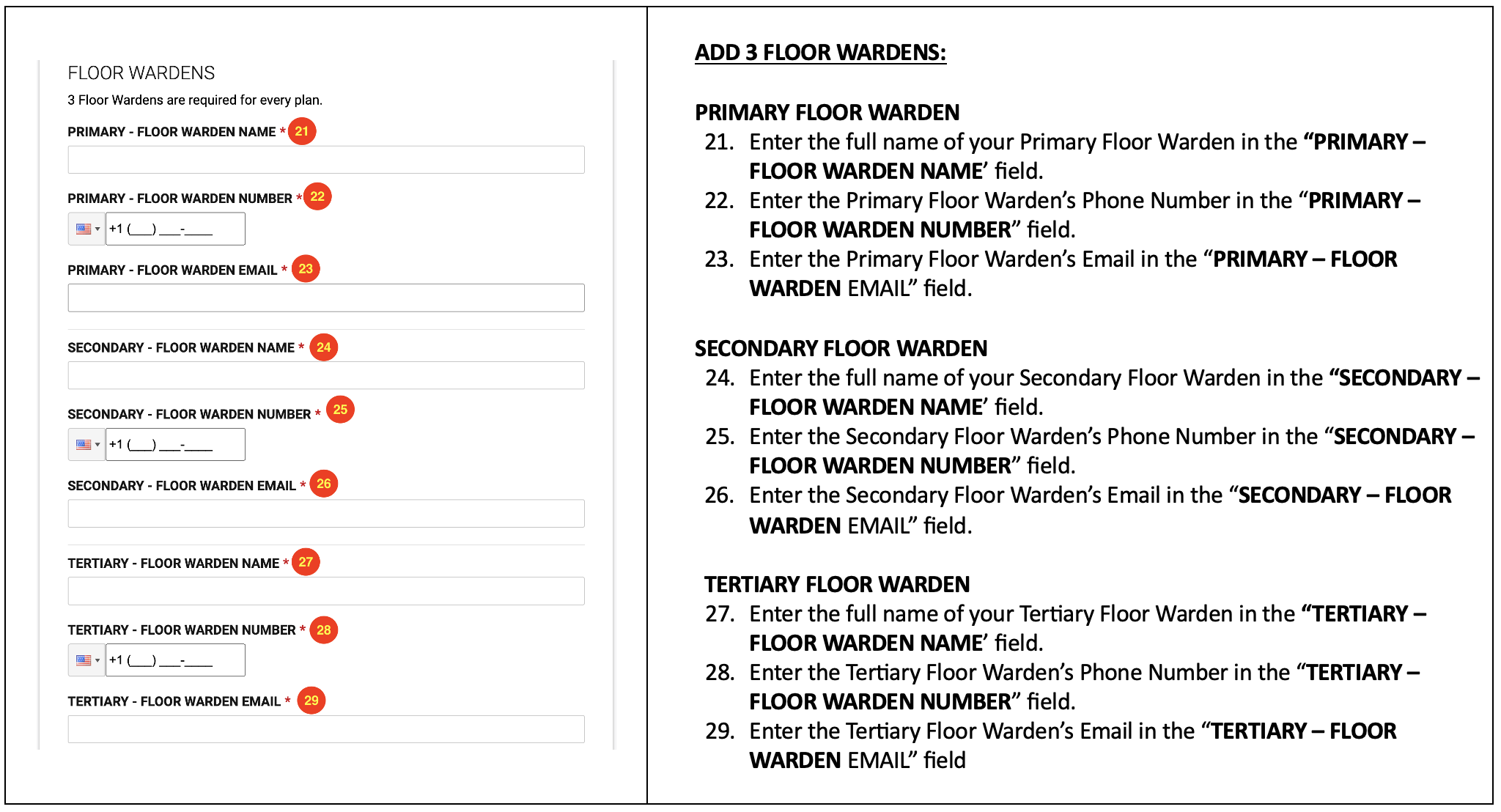 How Do I Complete The Department Emergency Action Plan Template Safety Security Em 4502